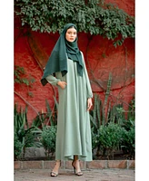 Urban Modesty Women's Mint Sheath Abaya Maxi Dress