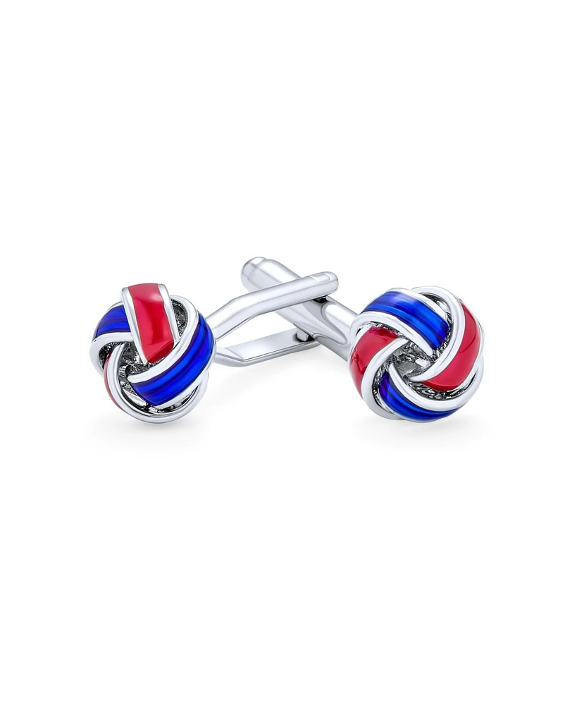 Bling Jewelry Knot Woven Rope Twist Shirt Cufflinks Stainless Steel