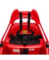12V ride on bumper car for kids, electric car for kids,1.5-5 Years Old, W/Remote Control, Led Lights, Bluetooth & 360 Degree Spin, Vehicle body with a