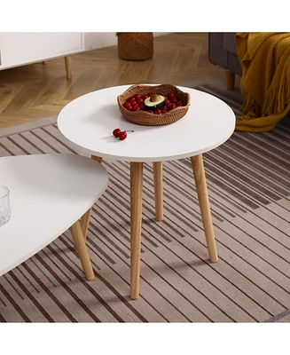 Streamdale Furniture Sophisticated Round Coffee Table: 550mm Diameter, High Foot Design