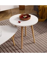 Streamdale Furniture Sophisticated Round Coffee Table: 550mm Diameter, High Foot Design