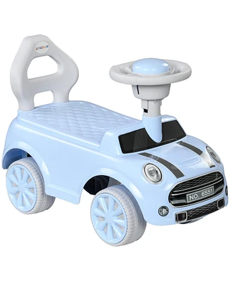 Simplie Fun Toddler Ride on Toy, Foot to Floor Sliding Car with Horn, Working Steering Wheel & No Tip Anti-Over