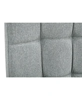 Linen Tufted Dining Room Chairs Set of 4, Accent Diner Chairs Upholstered Fabric Side Stylish Kitchen Chairs with Metal Legs and Padded Seat - Gray