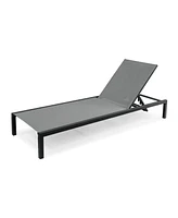 Simplie Fun Navan Chaise Lounge - Dark Grey