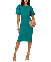 Adrianna Papell Women's Belted Sheath Dress