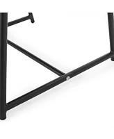 Simplie Fun Modern Matte Metal Side Table: Enhance Your Outdoor Oasis