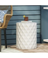 Geometric Concrete Side Table: Lightweight, Sturdy, No Assembly