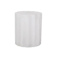 Versatile Concrete End Table: Indoor/Outdoor, Lightweight, No Assembly