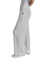 Dkny Women's Brushed Rib-Knit Straight-Leg Pants