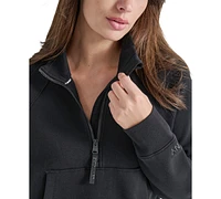 Dkny Women's Brooklyn Scuba Quarter-Zip Jacket