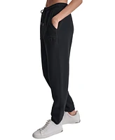 Dkny Sport Women's Drawstring Fleece Jogger Sweatpants