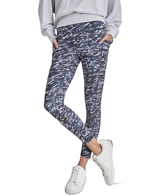 Dkny Sport Women's High-Rise Printed 7/8 Leggings
