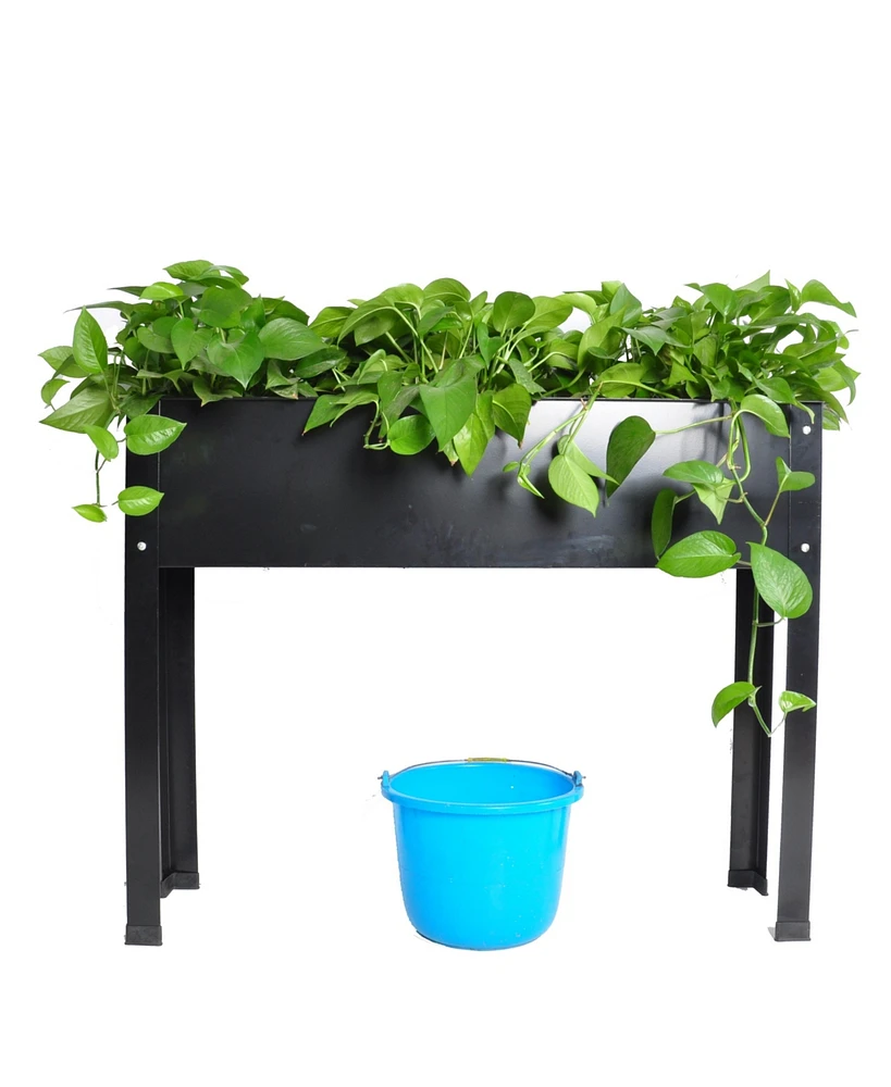 Streamdale Furniture Elevated garden bed, metal elevated outdoor flowerpot box, suitable for backyard and terrace, large flowerpot, suitable for veget