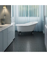 12 x 12 Inch Black Interlocking Deck Tiles Plastic Waterproof Outdoor All Weather Anti-slip Bathroom Shower Balcony Porch Strong Weight Capacity Upto