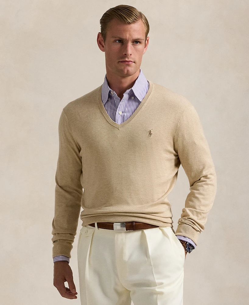 Polo Ralph Lauren Men's Cotton V-Neck Sweater