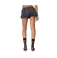 Edikted Women's Liz Polka Dot Bubble Shorts - Black-and