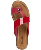 Style & Co Women's Satinne Toe-Ring Thong Sandals, Created for Macy's