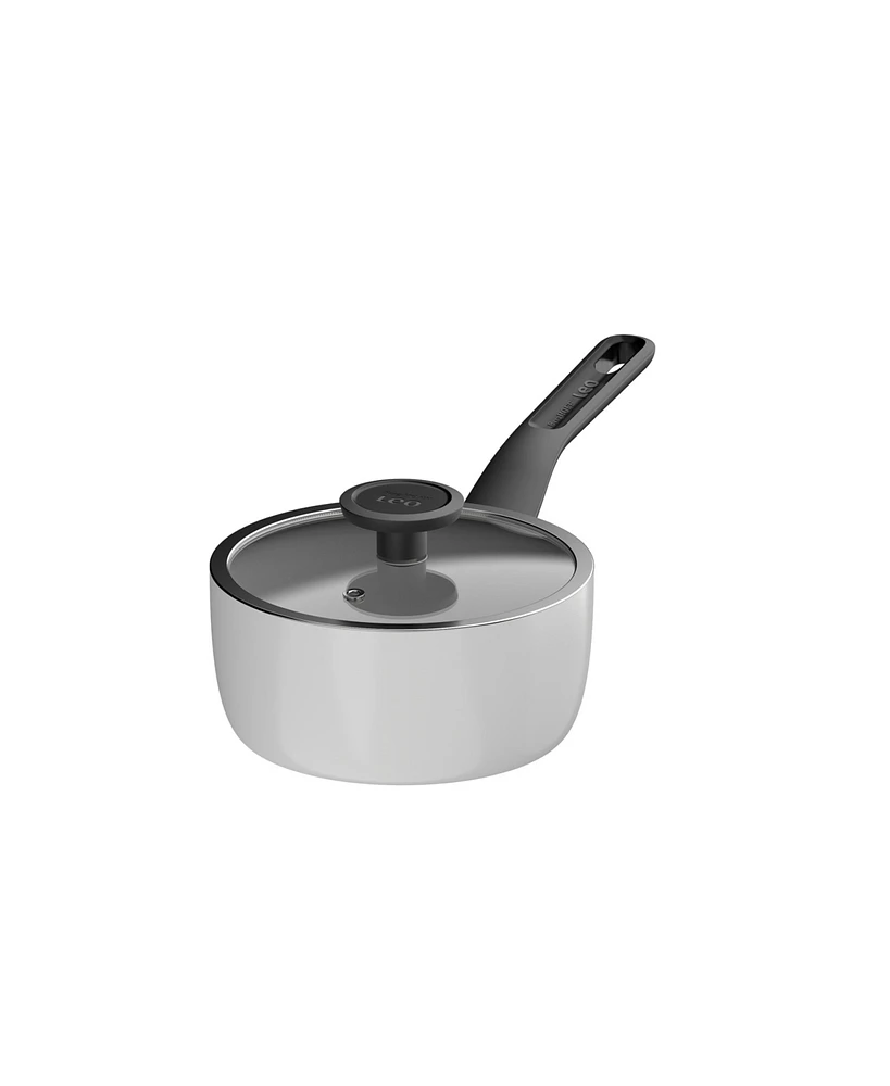 BergHOFF Leo Glints Nonstick Recycled Aluminum Saucepan 7", 2qt. With Glass Lid