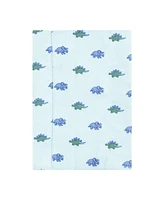 Hudson Baby Boys Cotton Flannel Burp Cloths -Pack, Pastel Dino