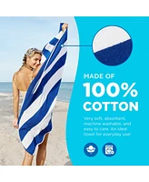 Ben Kaufman Cabana Stripe Beach & Pool Towel - Oversized & Absorbent Beach Towels