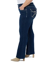 Seven7 Plus Starlette Boot Mid Rise Jeans