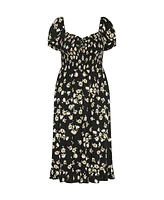 City Chic Plus Emie Print Midi Dress