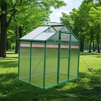 Newly marketed Gain height windproofaluminum greenhouse 6x4 Ft Polycarbonate Greenhouse Raised Base and Anchor Aluminum Heavy Duty Walk-in Greenhouses