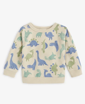 First Impressions Baby Long-Sleeve French Terry Dino Group Sweatshirt, Exclusively at Macy's