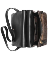 Calvin Klein Havana Flap Signature Small Messenger Bag