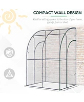 Simplie Fun 5' x 4' x 7' Lean-to Greenhouse, Walk