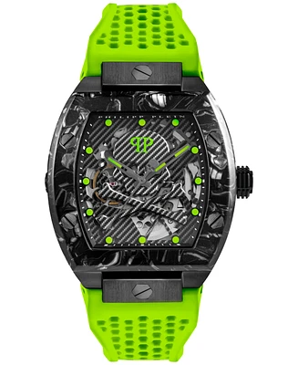 Philipp Plein Men's Automatic Skeleton Sport Master Silicone Strap Watch 44mm