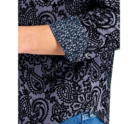 Society of Threads Men's Regular-Fit Paisley Shirt