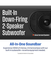 Westinghouse 3.1.2 Channel All-in-One Soundbar with Dolby Atmos and Dolby Digital Plus, Built