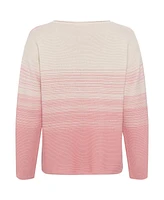 Olsen Women's Cotton Blend Ribbed Knit Sweater