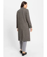 Olsen Women's Wool Blend Herringbone Coat