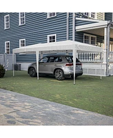 10'x20' Pop Up Canopy Tent with 6 Sidewalls, Ez Pop Up Outdoor Canopy for Parties, Waterproof Commercial Tent with 3 Adjustable Heights, Carry Bag, 6