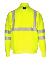 RefrigiWear Men's Hi Vis Quarter-Zip Sweatshirt