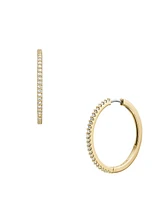 Fossil Ellis Pave Glitz Hoop Earrings