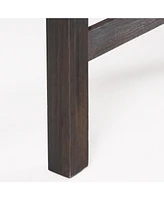 Bettina Acacia Wood Slatted Dining Set With Two Benches