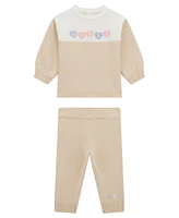 Guess Baby Girl Sweater and Sweatpant, 2-Piece Set