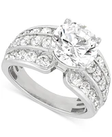 Grown With Love Certified Lab Multirow Engagement Ring (4-1/2 ct. t.w.) 14k White Gold