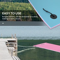 10' x 5' Floating Mat, 3-Layer Lily Pad Swimming Pool Floating Water Mat, Thick and Durable Water Activities Mat for Lake, Oceans