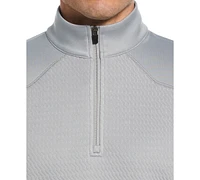 Pga Tour Men's 3D Textured Long Sleeve Quarter-Zip Sweatshirt