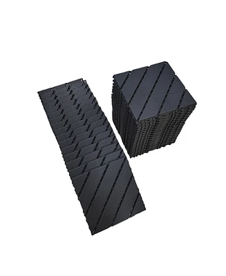 Plastic Interlocking Deck Tiles, 36-Pack, 12" x12" Waterproof Outdoor All Weather Use Patio Tiles with Enhanced Drainage Design, Perfect for