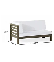 Streamdale Furniture Oana Left Corner Bench And Coffee Table, White