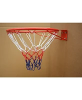 Basketball Rim Replacement 18" Steel Rim with Net, Easy to Install and Reliable Quality