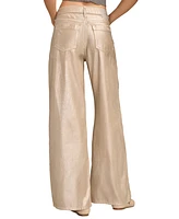 Lucky Brand Women's Metallic High Rise Palazzo Jeans