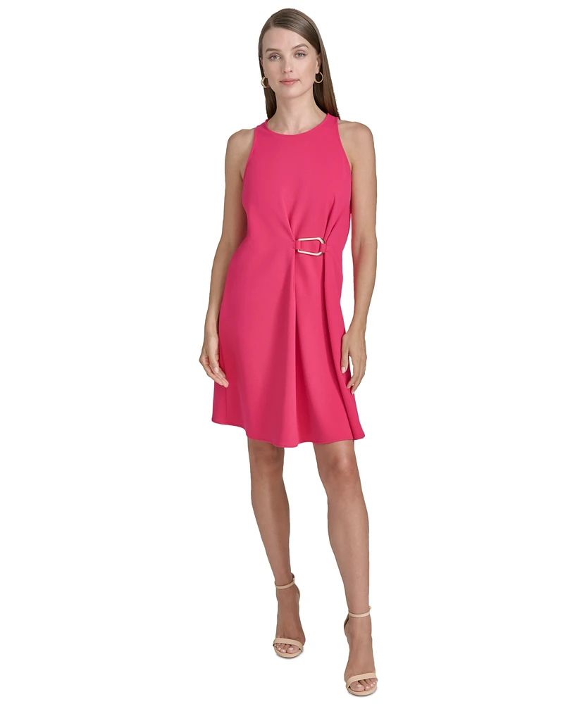 Halston Women's Ring-Trim Shift Dress