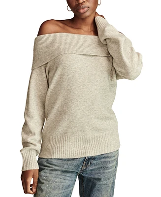 Lucky Brand Women's Off-The-Shoulder Long-Sleeve Sweater