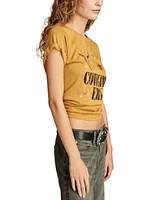 Lucky Brand Women's Cow Girl Era Classic Cotton T-Shirt